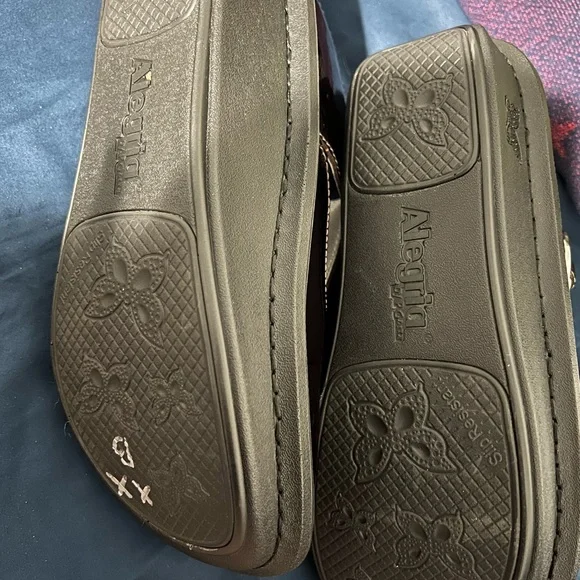 Alegria Shiny Black Dress Shoes - Picture 2 of 4